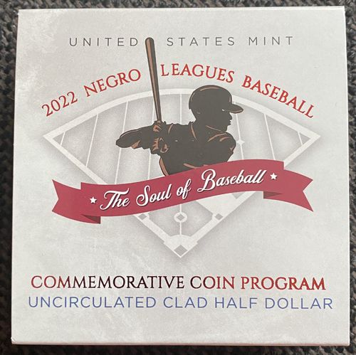 USA: Half Dollar 2022, Negro Leagues Baseball, uncirculated (st)