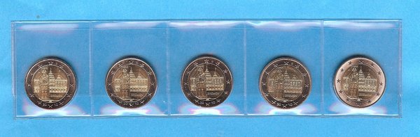 2 Euro Gedenkmünzen-Satz 2010 aus Deutschland, Bremen, bfr