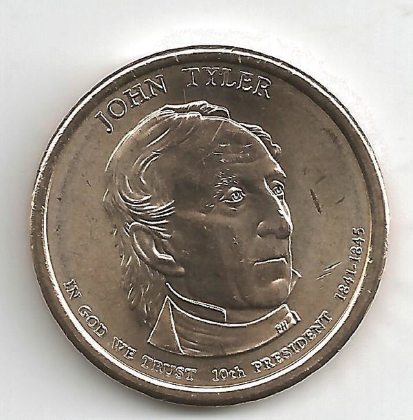 USA: Presidential 1 Dollar Coin 2009, John Tyler, Set aus Mint D + P