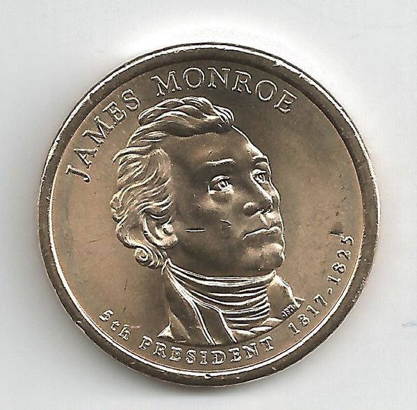 USA: Presidential 1 Dollar Coin 2008, James Monroe, Set aus Mint D + P