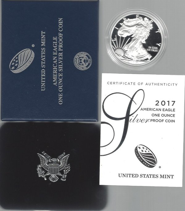 USA: American Eagle One Ounce Silver Proof Coin 2017