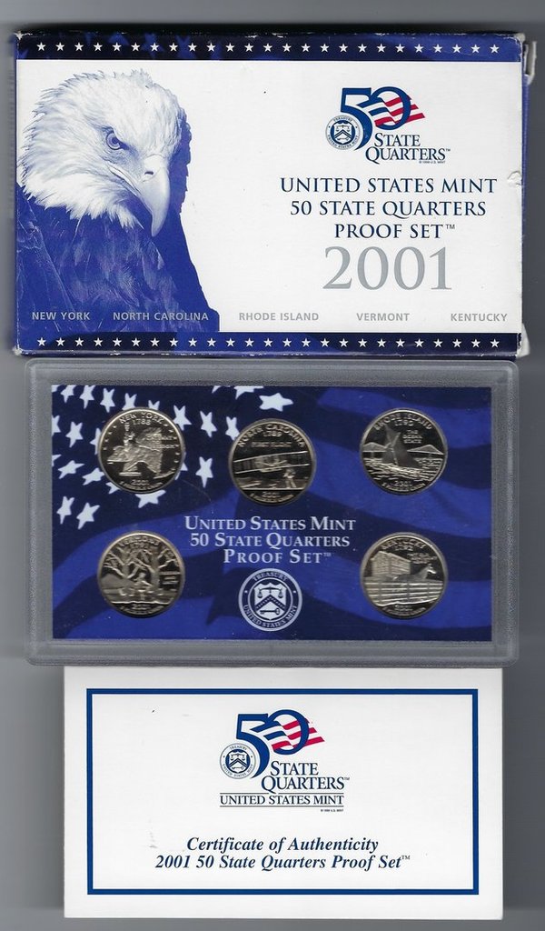 USA: 50 State Quarters Proof Set 2001