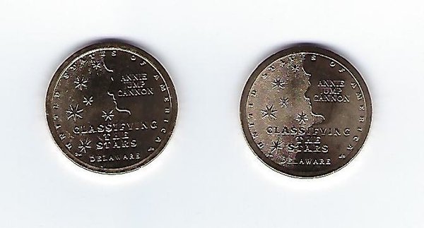 USA: American Innovation 1 Dollar Coin 2019, Delaware, Mint D + P