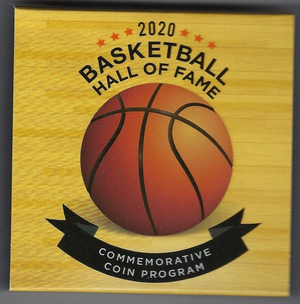 USA: Silber Dollar 2020, Basketball Hall of Fame, Proof