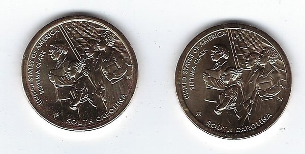 USA: American Innovation 1 Dollar Coin 2020, South Carolina, Mint D + P