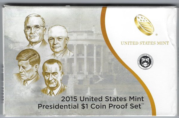 USA: Presidential 1 Dollar Coin Proof Set 2015