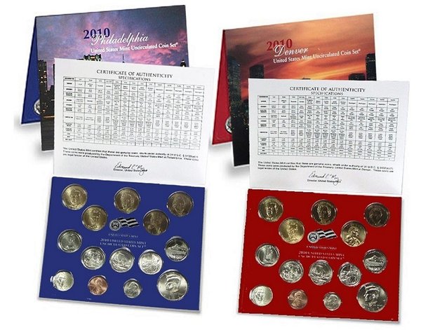 USA: United States Mint Uncirculated Coin Set 2010