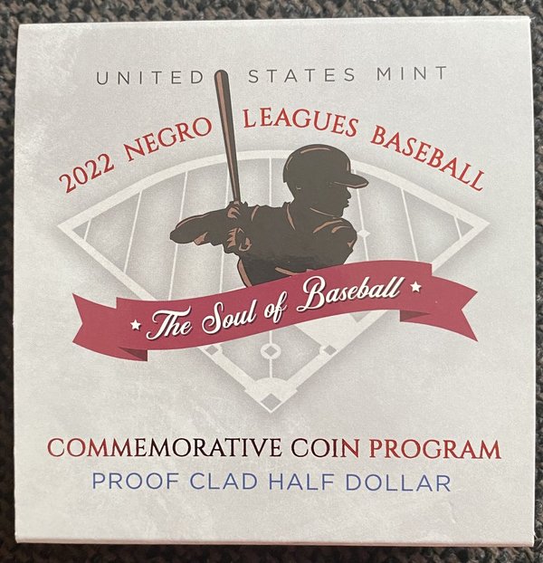 USA: Half Dollar 2022, Negro Leagues Baseball, Proof (PP)