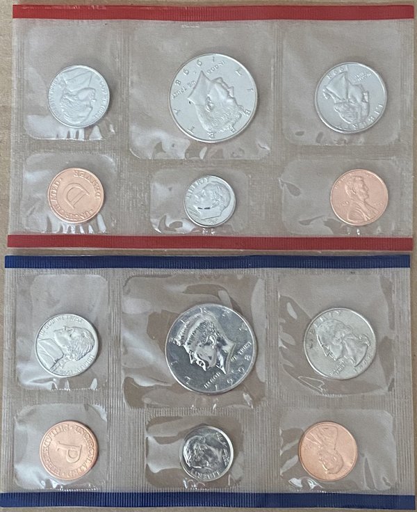 USA: United States Mint Uncirculated Coin Set 1998, Mint D + Mint P
