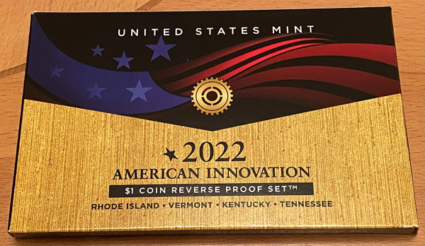 USA: American Innovation 1 Dollar Coin Reverse Proof Set 2022