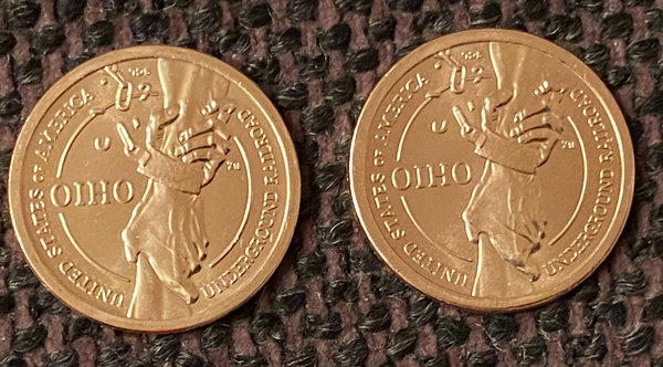 USA: American Innovation 1 Dollar Coin 2023, Ohio, Mint D + P