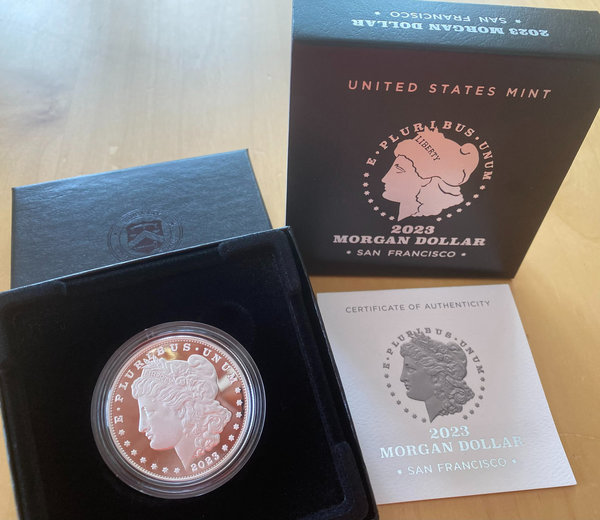 USA: United States Mint Morgan Silver Dollar 2023, San Francisco, Proof